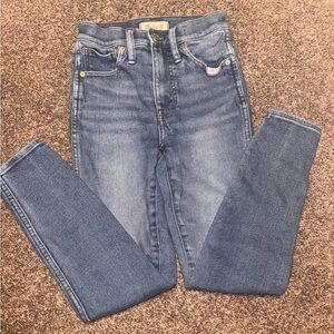 Madewell 10" high rise skinny crop  jeans Women's
